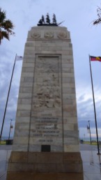 Memorial column, landward-side