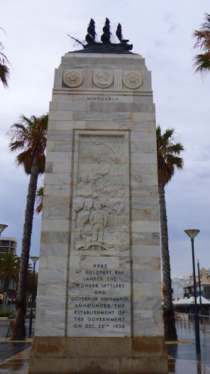 Memorial column, seaward-side