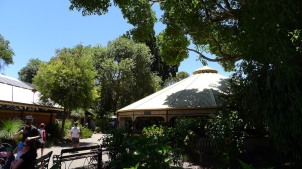 A lovely cool pavilion next to a shady lawn and facilities - great spot for lunch