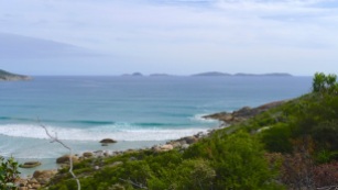 3/13 Looking out across Oberon Bay to Great Glennie Island & the Glennie Island group