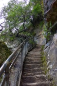 Easier than Giant Steps, but there are still a few steep steps to climb coming up the Furber Steps