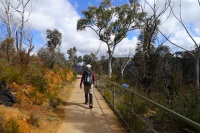 Returning to Echo Point on the Prince Henry Cliff Walk