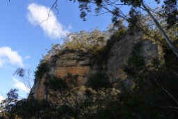 Cliffs of the Narrowneck Plateau from Golden Stairs