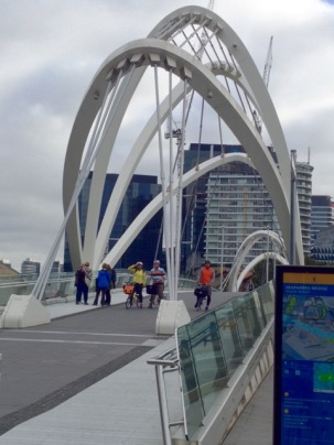 Crossing the Seafarers Bridge