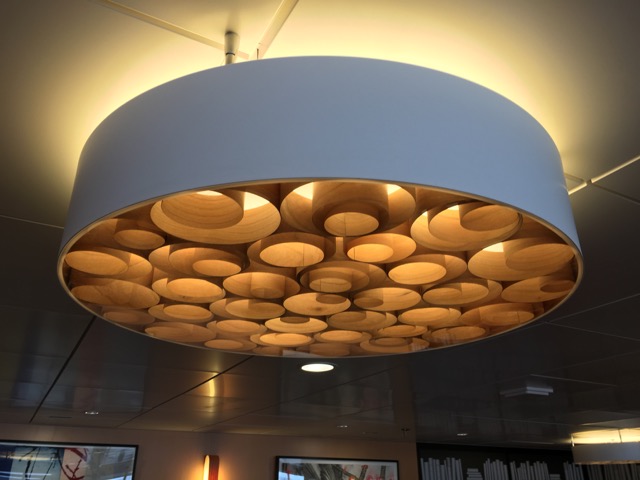 The light shade in the 'library' was very nice - scrolls of huon pine - Deck 7